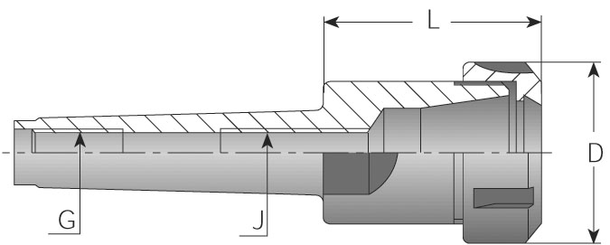 Morse Taper Shank Collet Chucks - Diagram