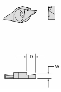 Max-Bar Inserts for Face Grooving Holders (Series 6)