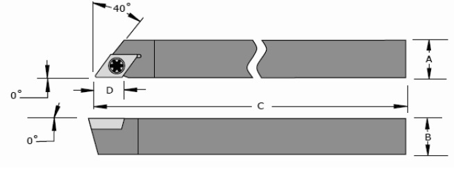 Max-Bar Neutral Rake 0° Lead (8 Series 50° Insert)