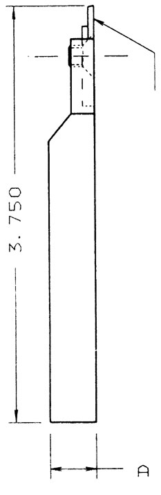 CNC Swiss Type Cut-Off Toolholders Standard (R)