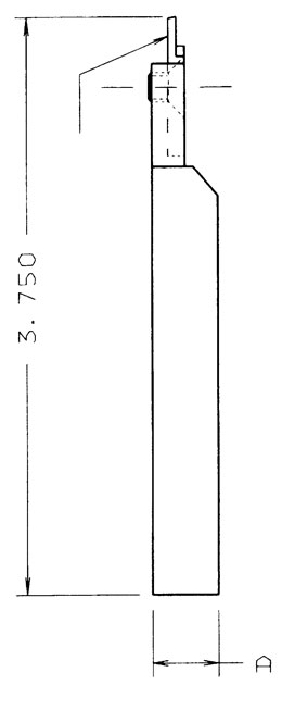 CNC Swiss Type Cut-Off Toolholders Standard