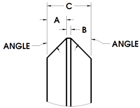 Circular Double Chamfer Tools for Davenport Machines - Diagram