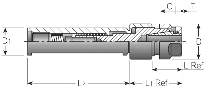 ER Axial - Float Tension/Compression Tap Holders - Diagram