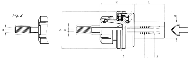 ER Collet Floating Reamer Holders - Diagram