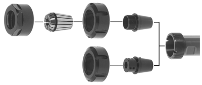 ER Collet Quick Change Shanks