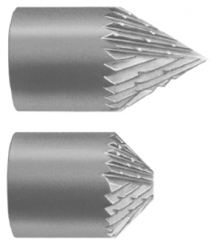 High Speed Steel One PIece Inside Deburring Cutter Heads with Threaded I.D.