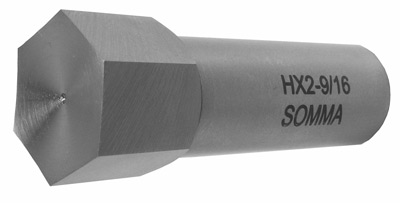 Somma# HX2-5/16-F Shank X 1-3/4 OAL Somma 5/16 HEX Internal Rotary Broach with 1/2 Dia 
