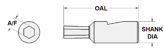 Internal Hex Broaches - Diagram