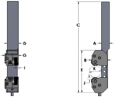 Swiss Straddle Knurl Tool Holders - Diagram