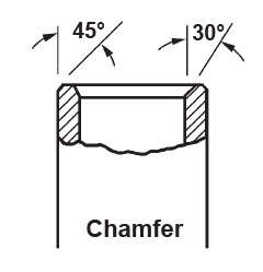 Tube End Chamfering Mills - Diagram