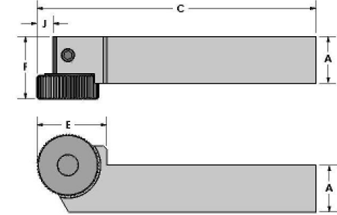 Bump Type Knurl Tool Holders - Diagram