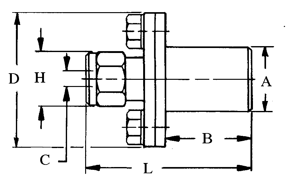 Double Angle Adjustable Flange Drill Holder (Diagram)