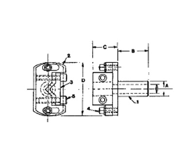 'V' Type Adjustable Floating Drill Holders (Diagram)
